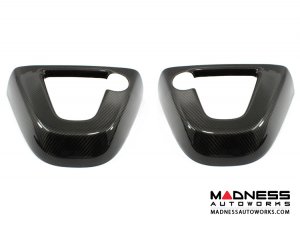 Mercedes Benz SLK Rear Seat Trim Cover w/ Hole - Carbon Fiber (2011 - on) Mercedes Benz SLK Rear Seat Trim Cover w/ Hole - Carbon Fiber (2011 - on)